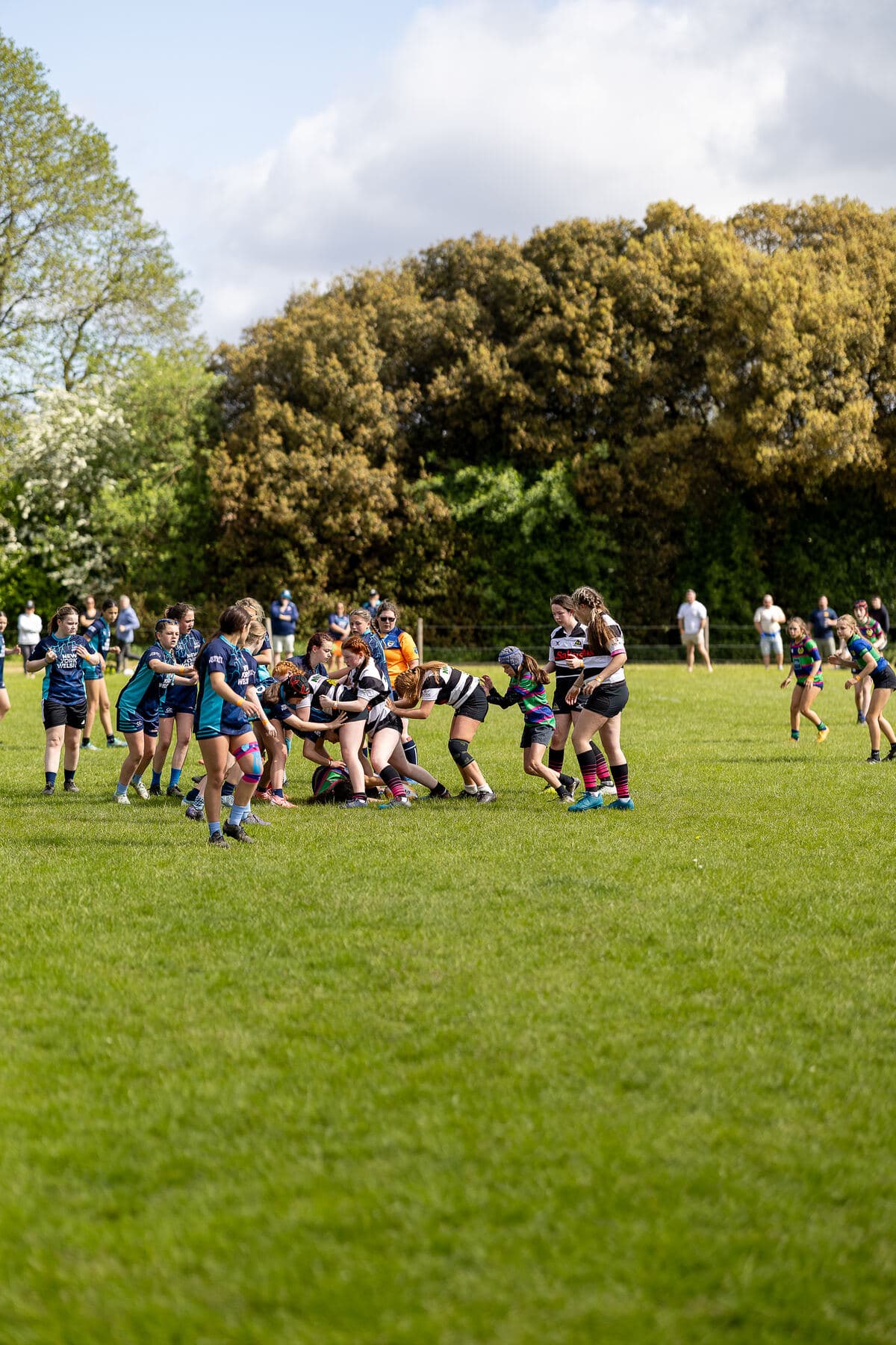 Festival rugby match in full flow