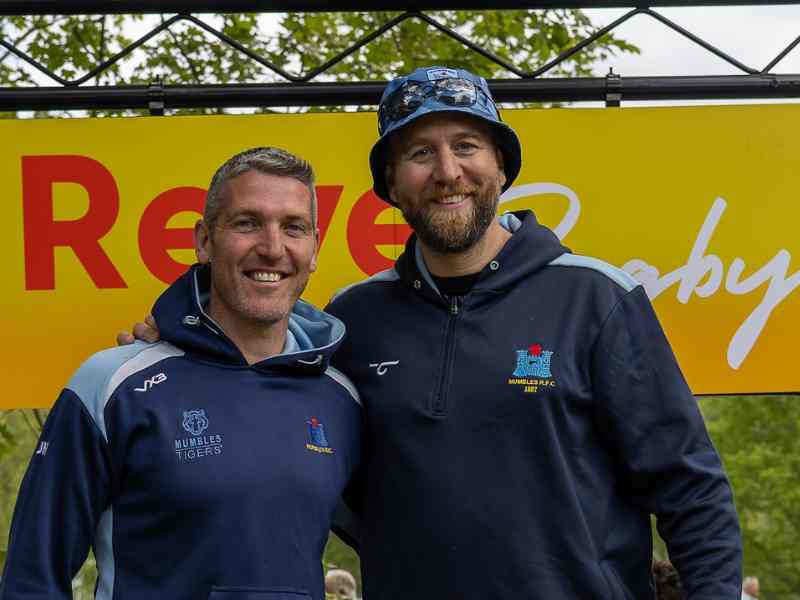 Rugby Ryan Jones and James Hook