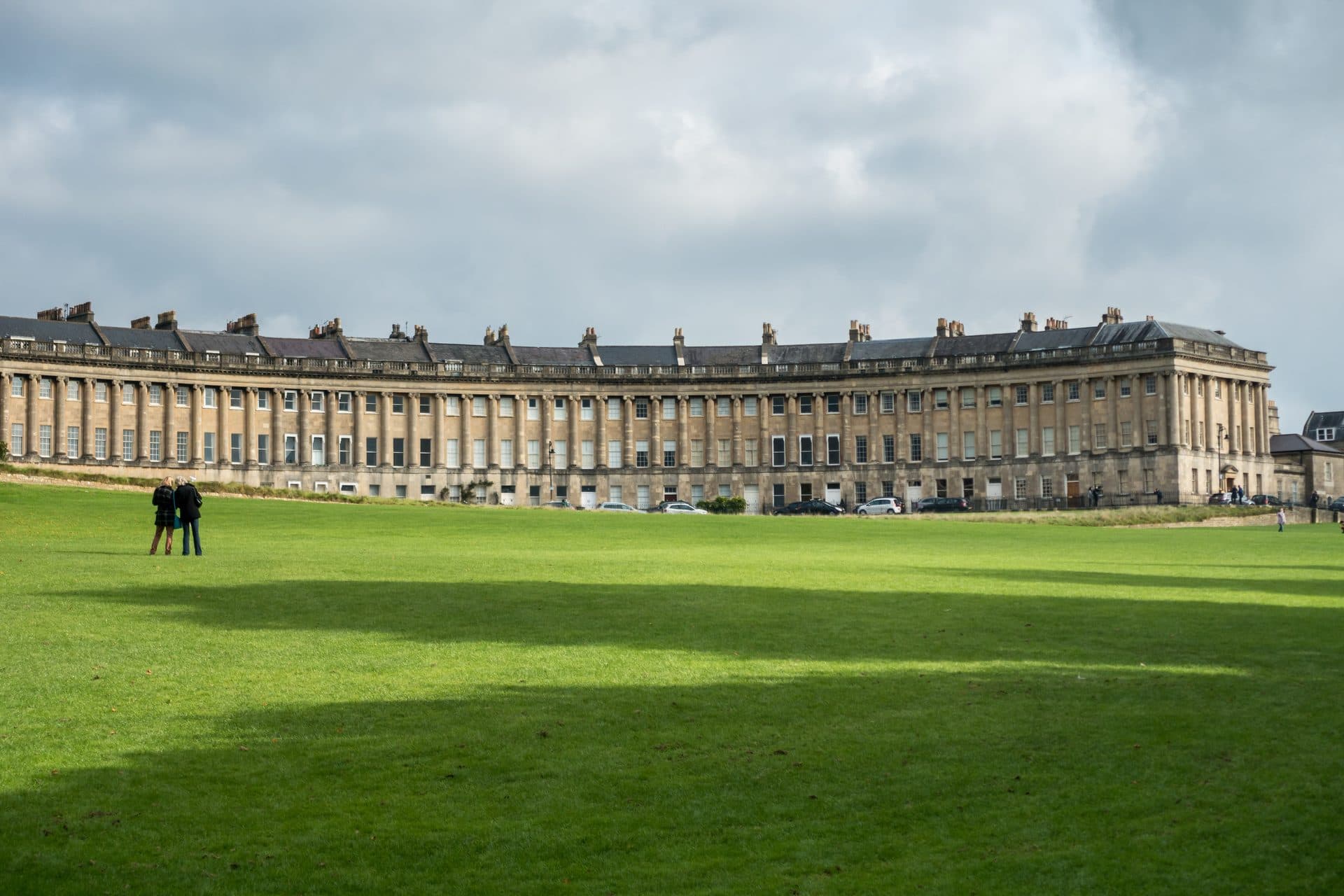 The Royal Crescent across its lawn