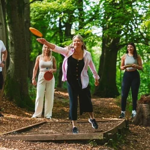 Frisbee golf at the park
